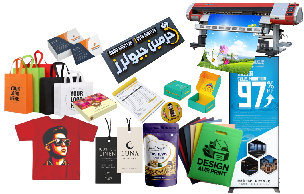 Welcome to DesignAurPrint.com - Your One-Stop Printing Solution in Quetta! At DesignAurPrint.com, we specialize in providing high-quality, custom printing services for all your needs. Whether you're looking for personal, business, or corporate printing solutions, we offer a comprehensive range of services designed to meet every requirement. Our A to Z printing services cover a wide array of products, including: Mug Printing: Personalized mugs for businesses, events, or gifts. Cap Printing: Custom designs for caps, perfect for promotions or fashion. Book Printing: High-quality book printing for authors, publishers, and organizations. Plexiglass Printing: Durable and stylish prints for signage and displays. 3D Board Printing: Eye-catching, dimensional prints that stand out for exhibitions, signage, and interior décor. And Much More: We cater to every printing need, from business cards to banners, brochures, and more. We are committed to delivering exceptional results with quick turnaround times, ensuring that your projects are completed to perfection. With DesignAurPrint.com, you can be sure of top-notch quality and reliable service that you can trust. Why Choose Us? High-Quality Prints: We use the latest technology and premium materials for crisp, vibrant prints. Custom Solutions: Tailored to meet the specific needs of your business or personal project. Affordable Pricing: Competitive rates for exceptional quality. Fast Delivery: Timely execution of your orders without compromising quality. Explore our full range of services and get your printing needs done with the best in the business. Visit us today for a quote or to learn more about how we can help you bring your ideas to life!